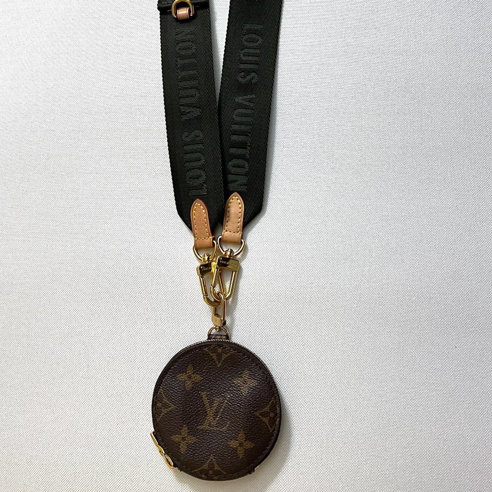 Excellent Louis vuitton multi pochette accessories canvas strap with coin case